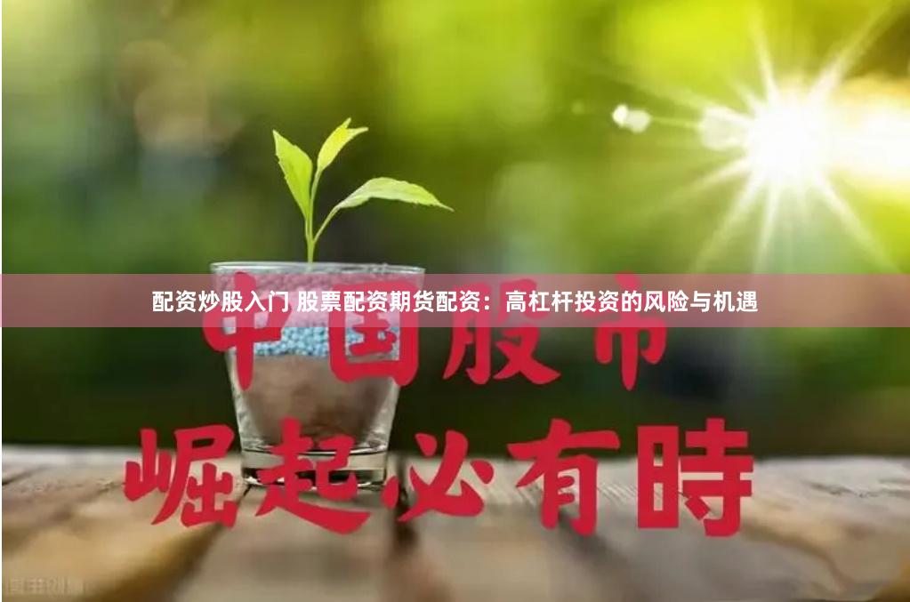 配資炒股入門 股票配資期貨配資：高杠桿投資的風險與機遇